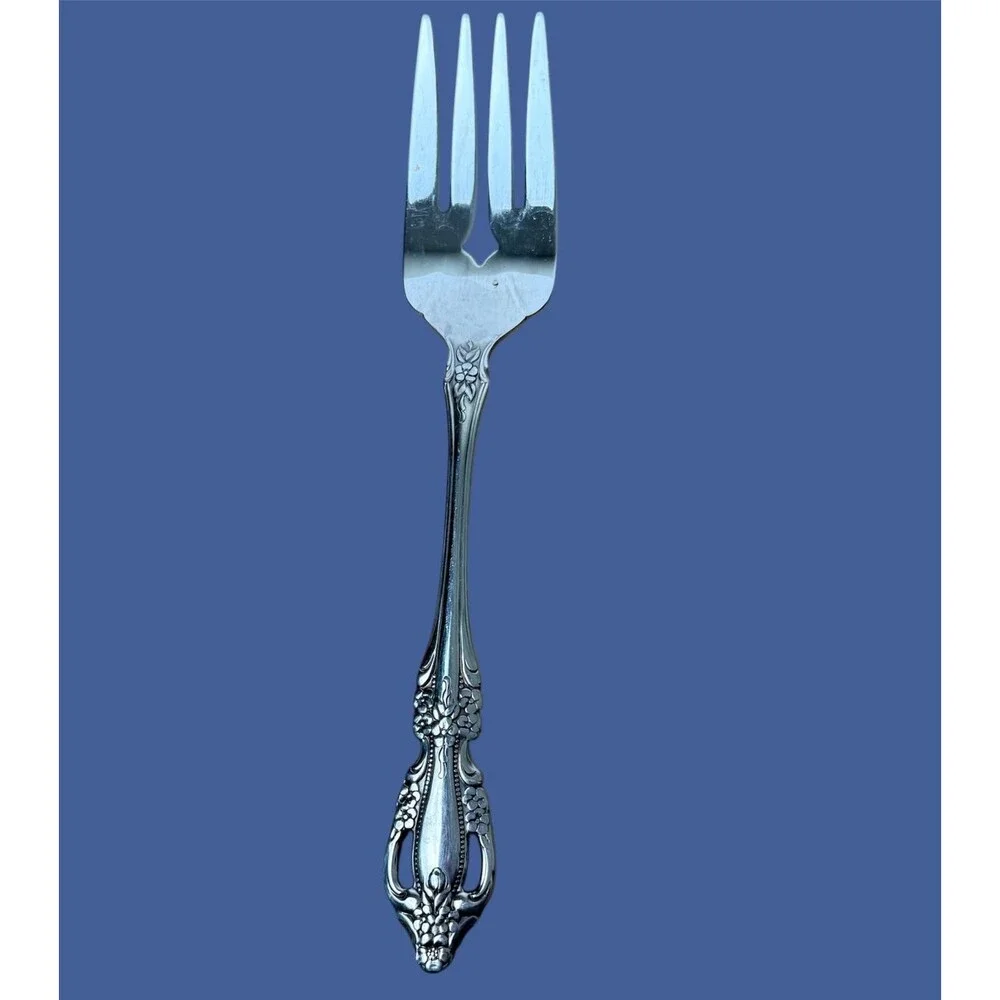 Oneida Serving Fork Raphael Stainless Distinction Flatware Vintage‎ Silverware